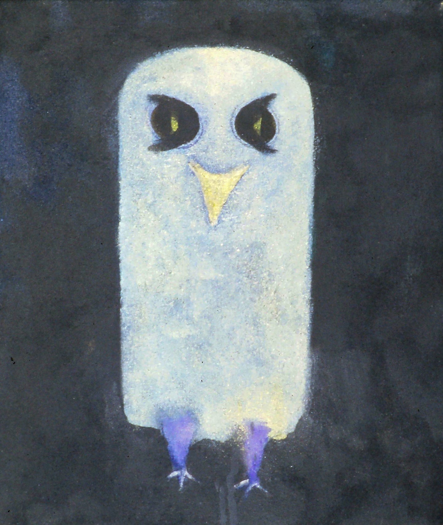 AA - Baby Owl with Blue Legs © 1995 12 x 14 fine art print