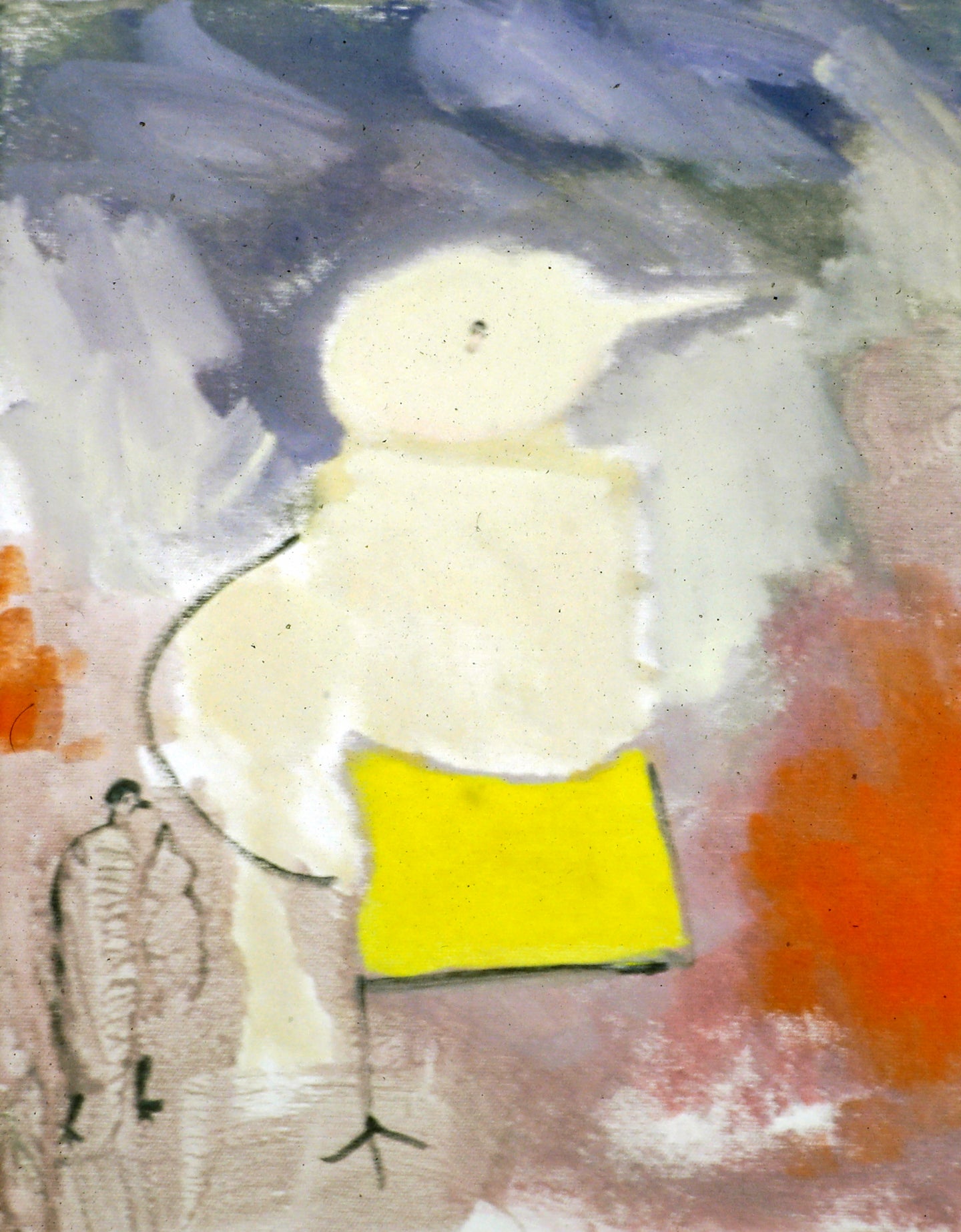 AA - Big Bird with Yellow Skirt and Little Bird with Overcoat © 2005 14 x 11 fine art print