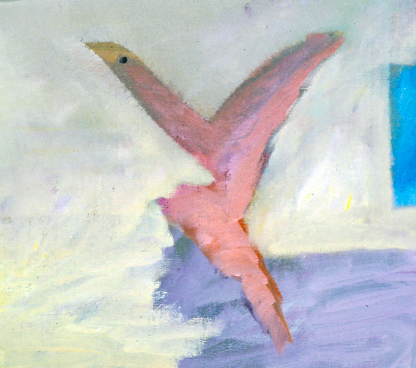 AA - Bird Swooping Down acrylic on canvas 12 x 10 Fine Art Print