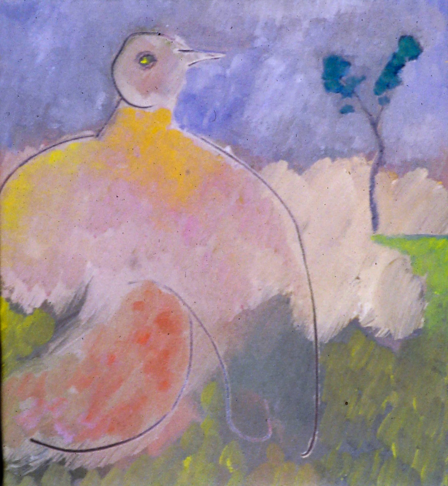 AA - Bird in Meadow © 1995 10 x 9 Fine Art Print