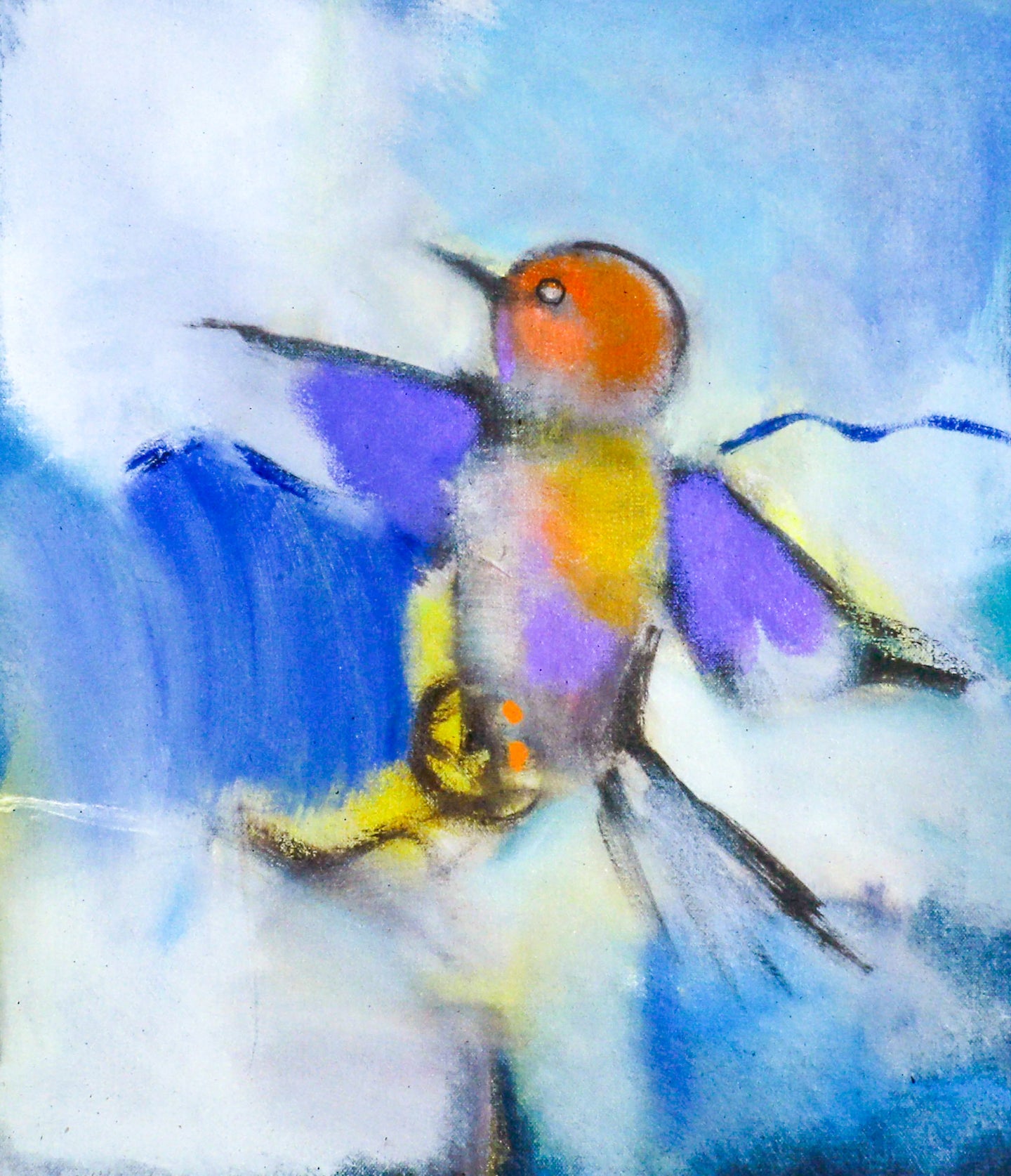 AA - Bird in a Hurry © 1998 11 x 13 fine art print