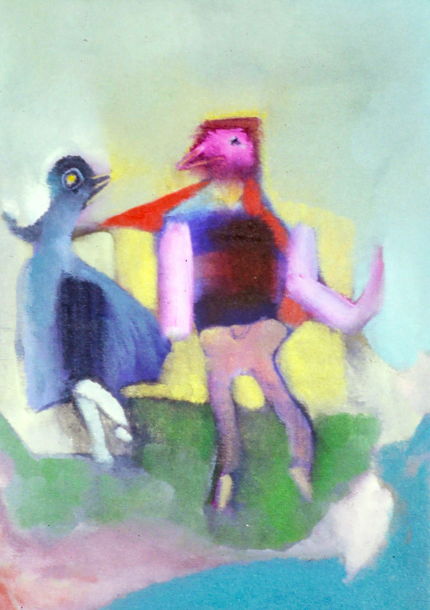 AA - Birds Wanting to Tango © 1994 17 x 12 Fine Art Print