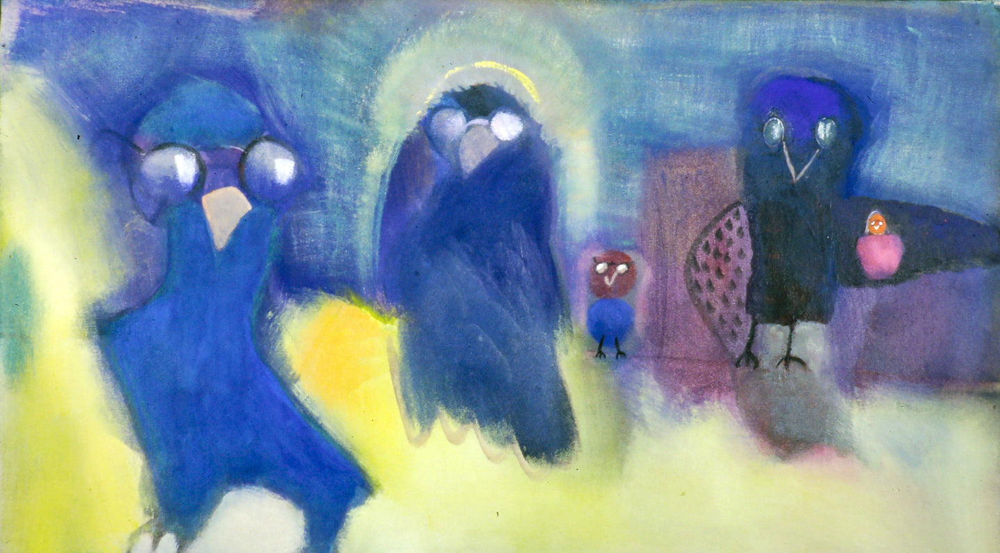 AA - Birds with Specs II © 1993 30 x 17  Fine Art Print