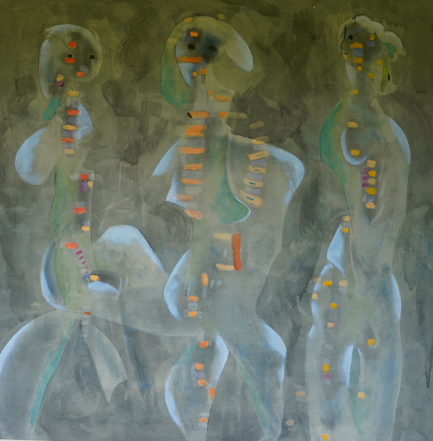 Three Figures II 52 x 52 inches