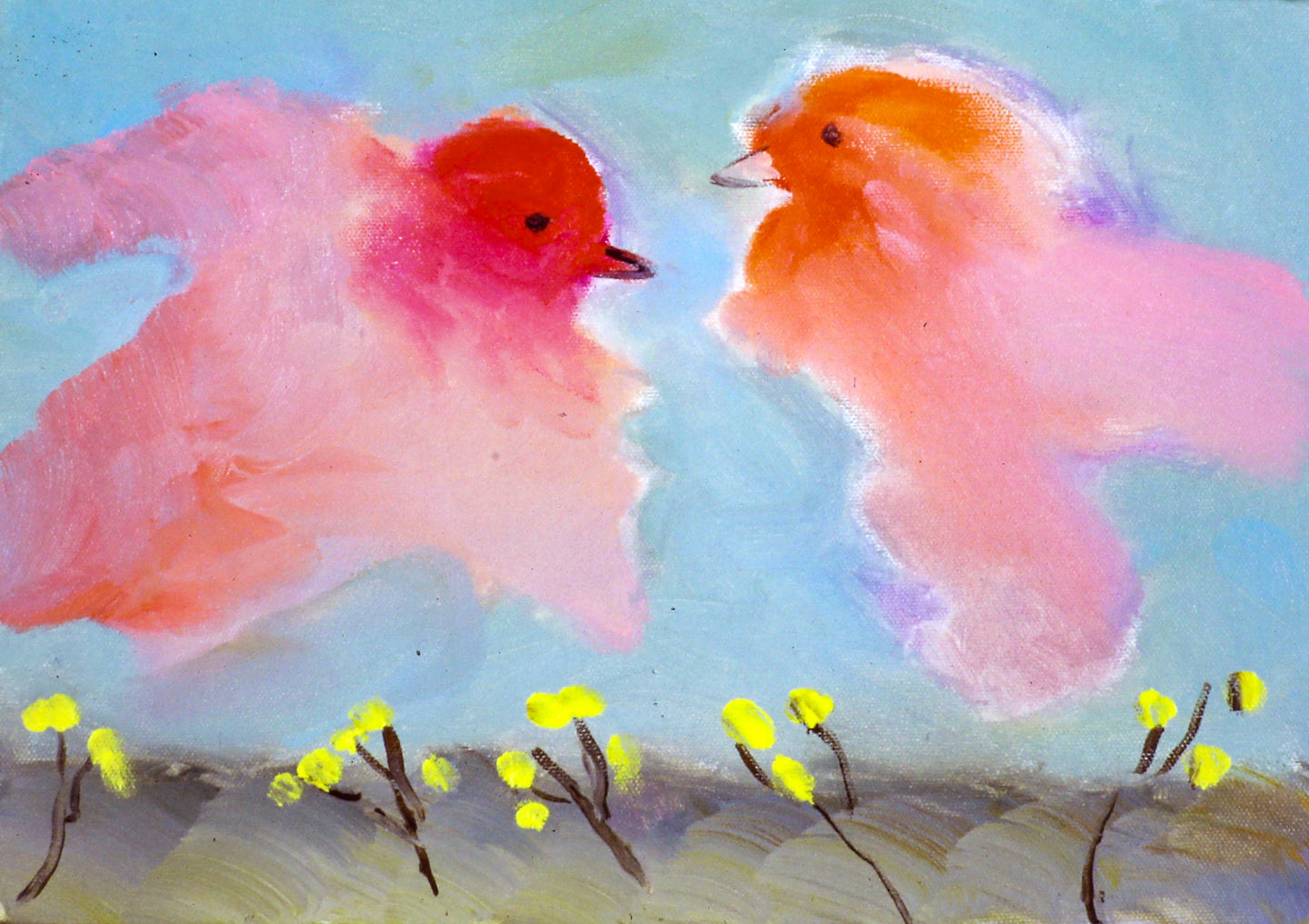 AA - Marriage Birds II © 1997 9 x 12 Fine Art Print