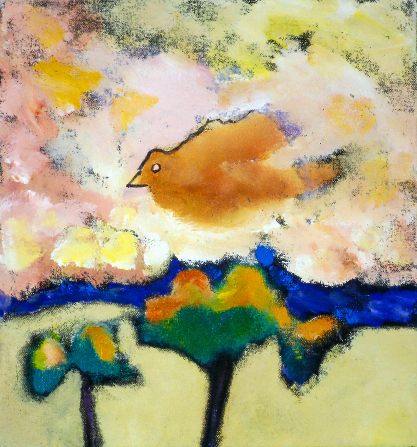 AA - Midsummer Bird © 1997 13 x 12  Fine Art Print