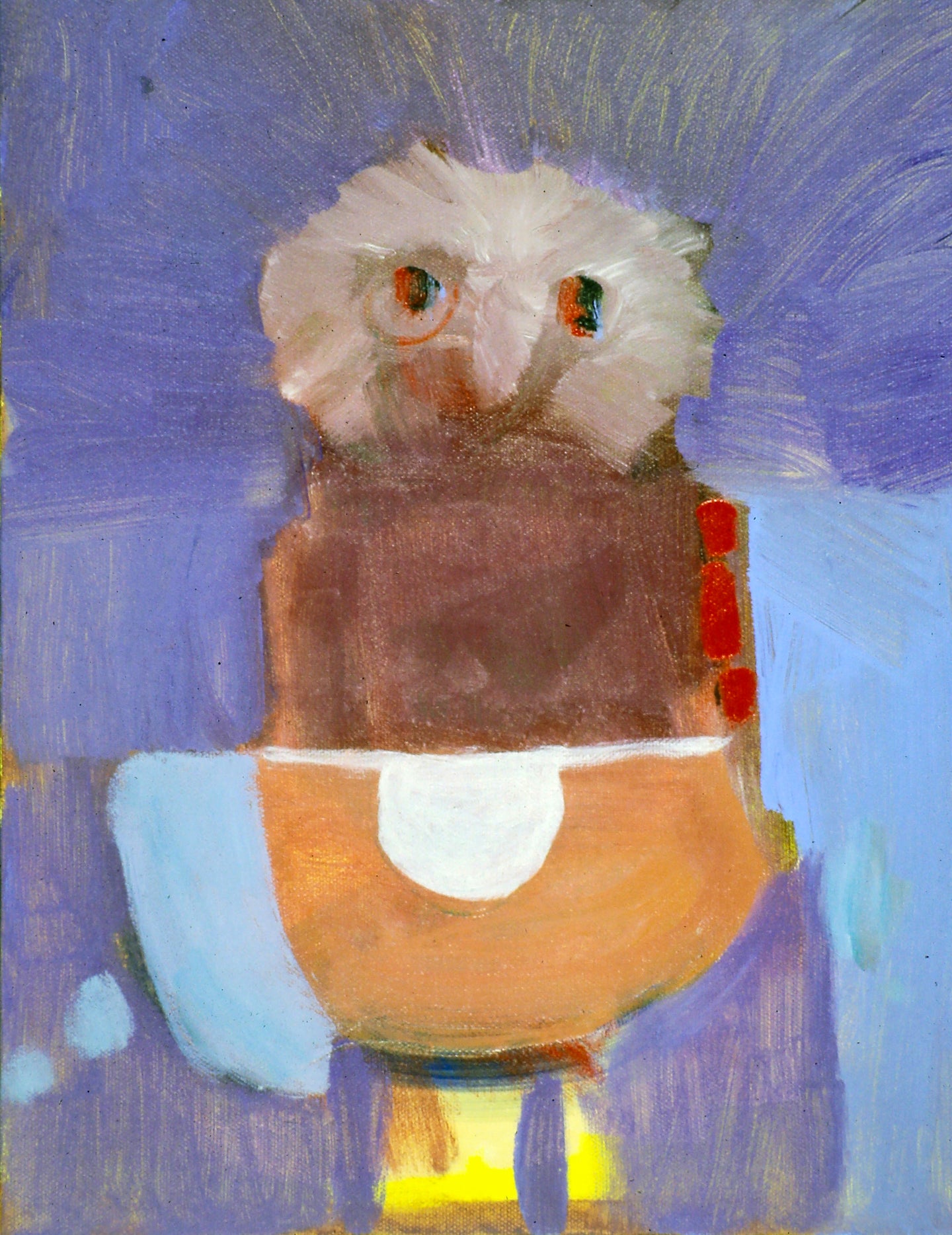 AA - Owl with Apron © 2000 11 x 14  Fine Art Print