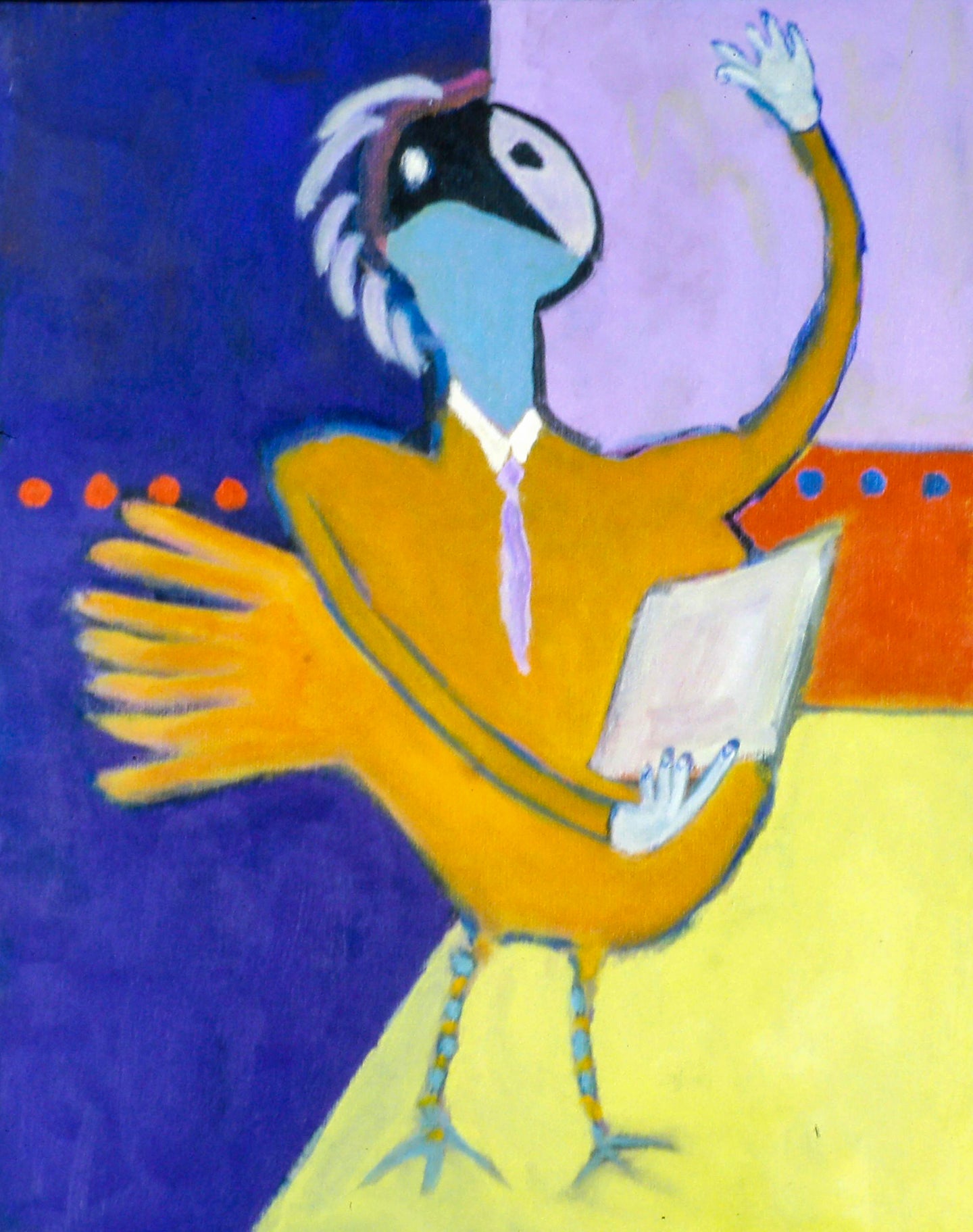 AA - Poetry-Declaiming Bird © 1996 14 x 11  Fine Art Print