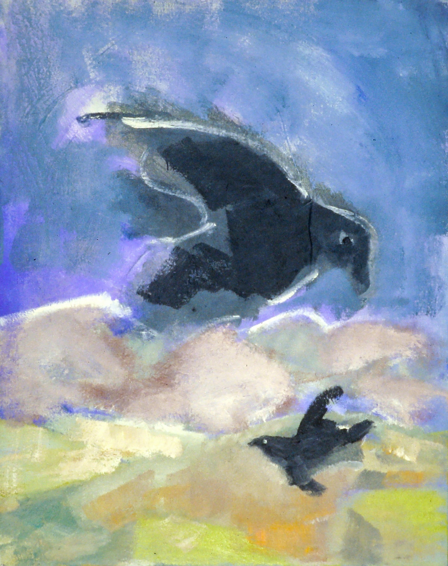 AA - Ravens Free © 2004 15 x 19  Fine Art Print