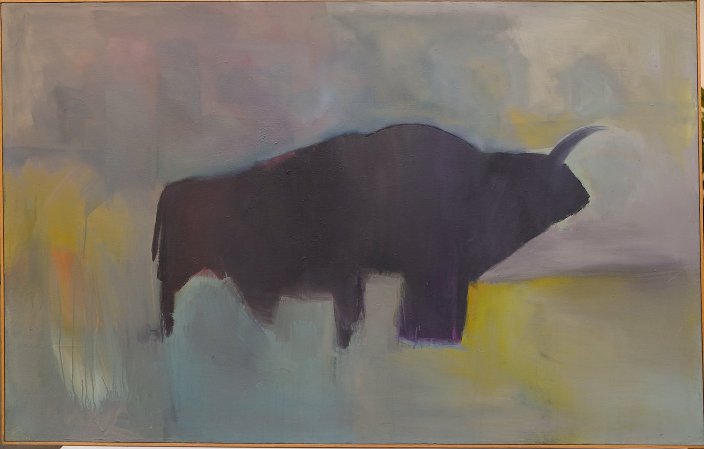 Bull Totem 78 x 50 inches