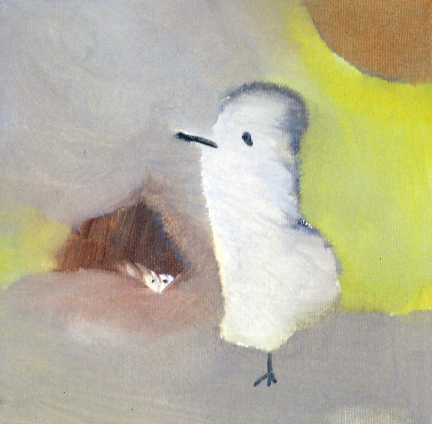 AA - The Bird and the Skunk © 2004 10 x 10 Fine Art Print