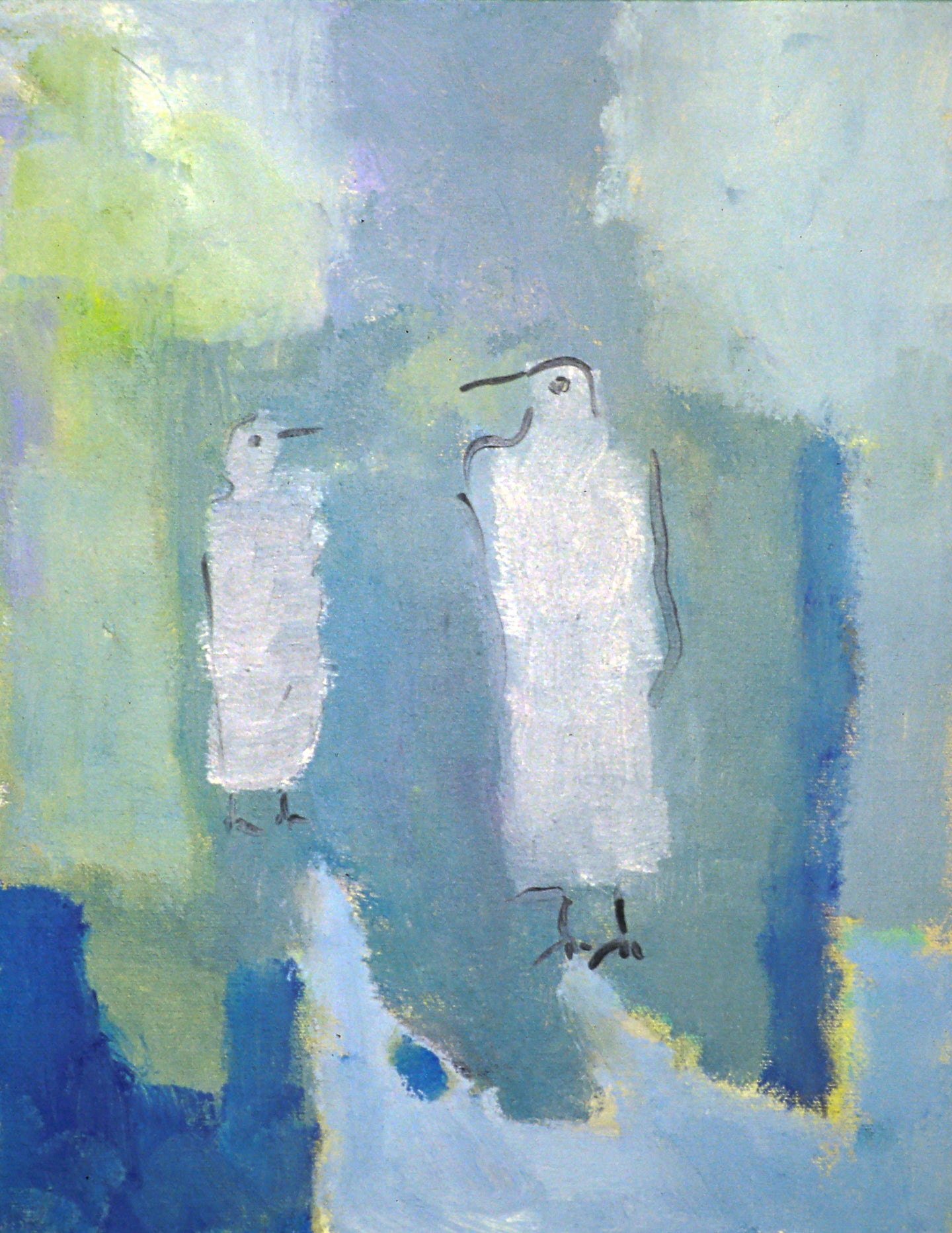 AA - Two Silvery Birds © 2002 11 x 14 Fine Art Print